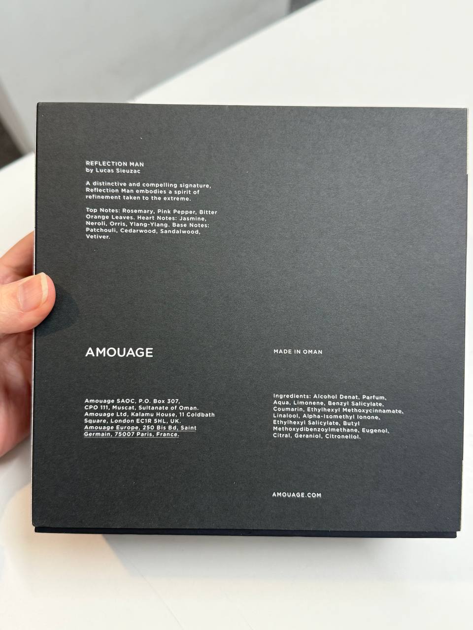 Amouage Reflection Man Eau de Parfum 100ML – Luxury Fresh Floral Woody Perfume