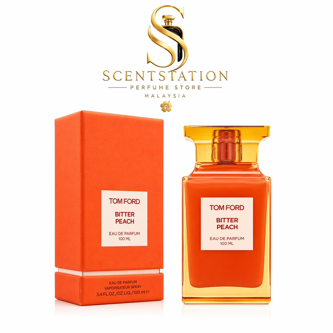 Tom Ford Bitter Peach Eau de Parfum 100ML – Luxury Oriental Vanilla Unisex Perfume