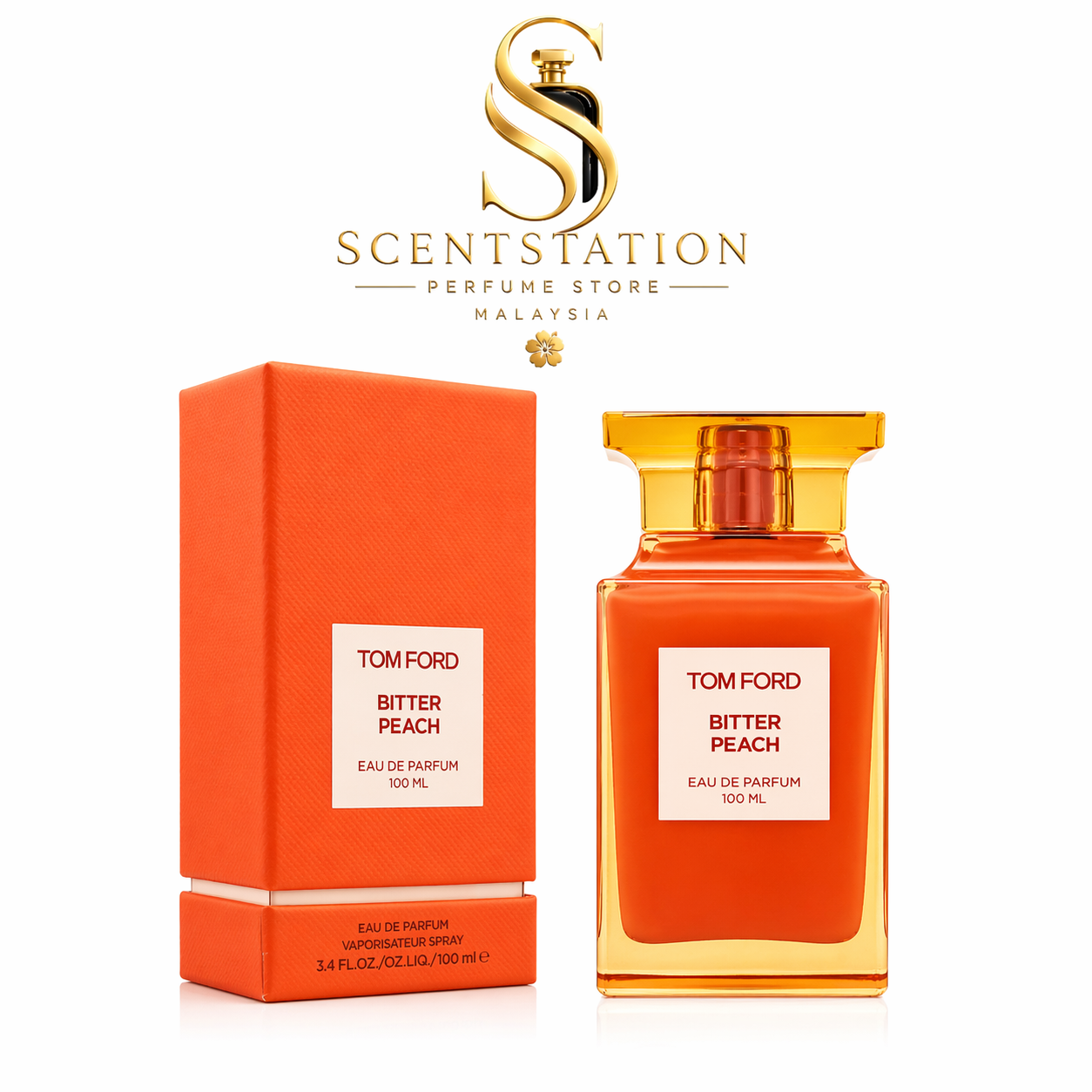 Tom Ford Bitter Peach Eau de Parfum 100ML – Luxury Oriental Vanilla Unisex Perfume