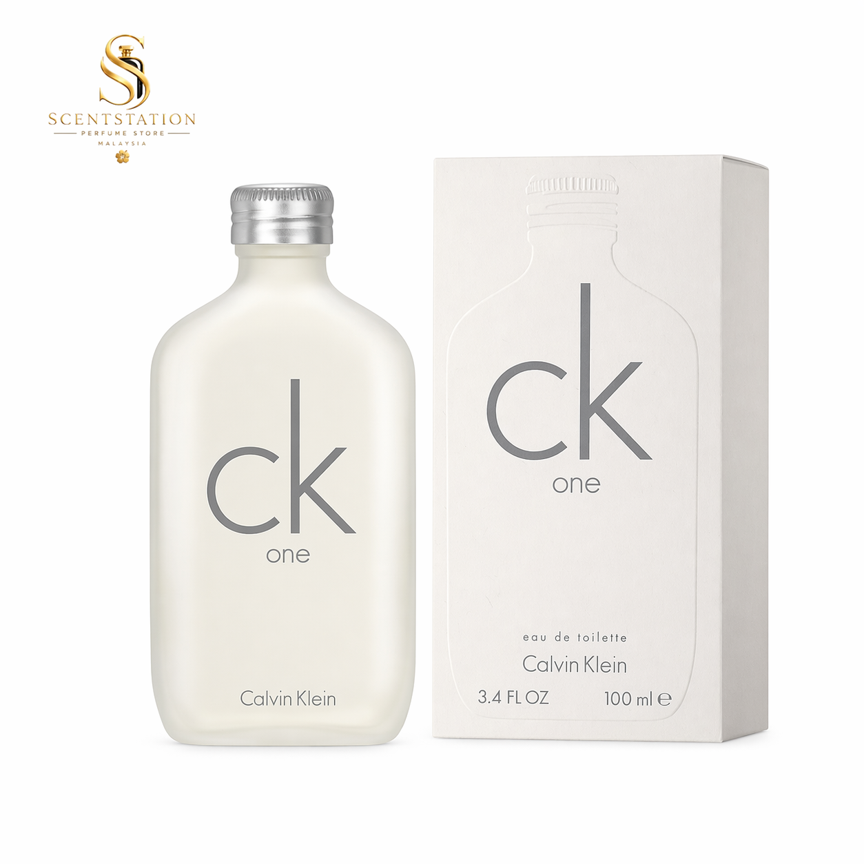 Calvin Klein CK One Eau de Toilette 100ML – Fresh Citrus Aromatic Unisex Perfume