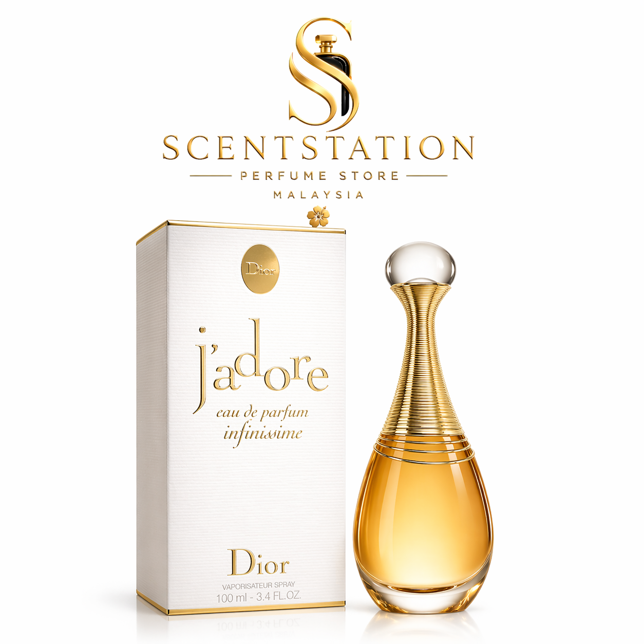 Dior J'adore Eau de Parfum for Women 100ML – Floral Fruity Luxury Perfume