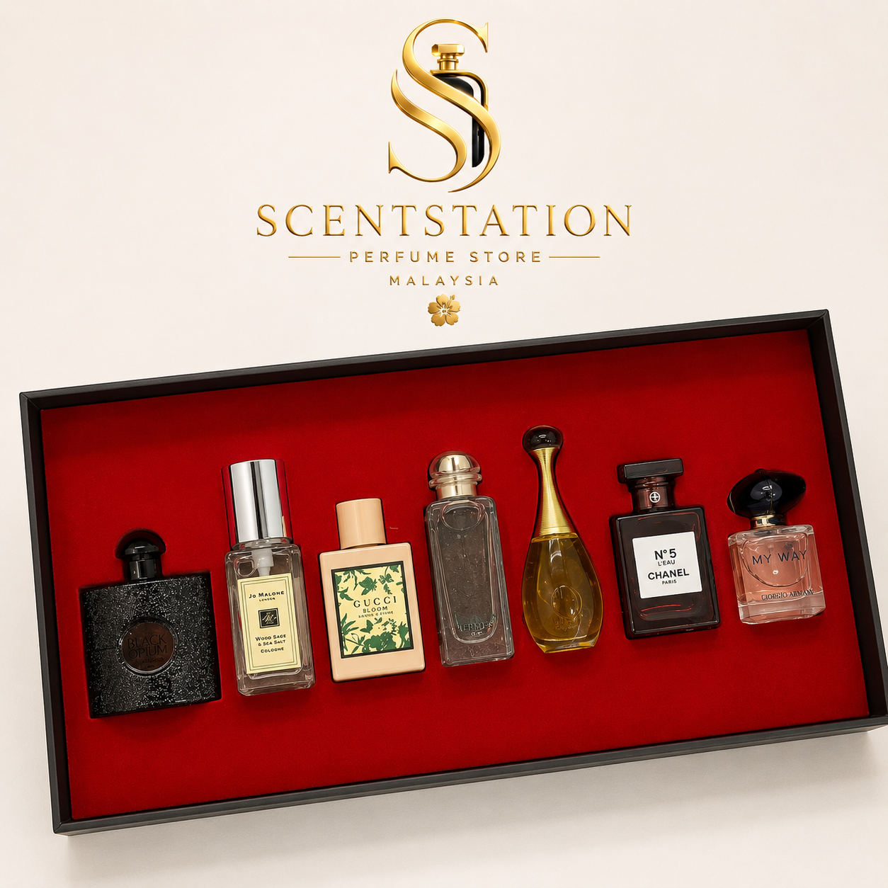 Luxury Mini Perfume Gift Set 7PCS – Designer Inspired Fragrance Collection for Women & Men