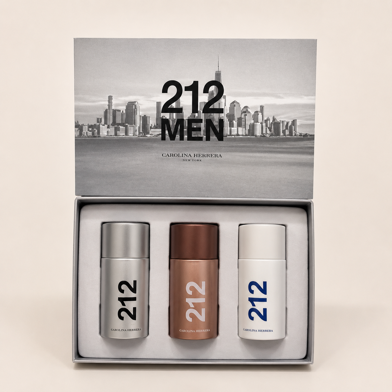 Carolina Herrera 212 Men Mini Perfume Gift Set 3PCS – Luxury Men's Fragrance Collection