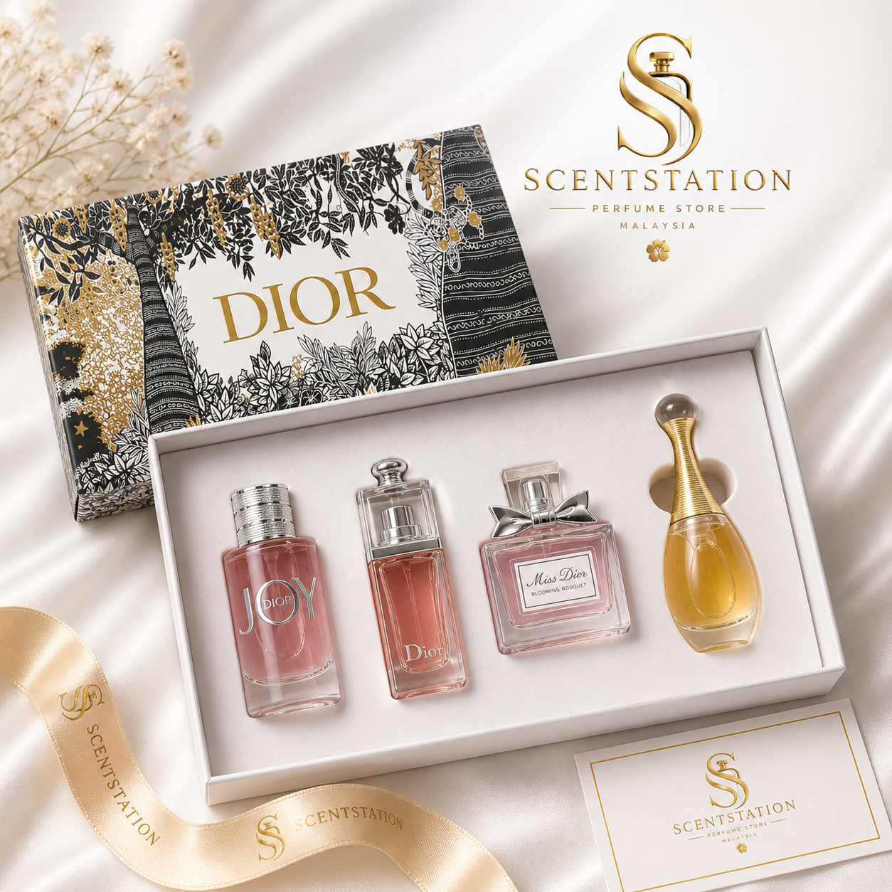 Dior Women Perfume Gift Set – Luxury 4pcs Mini Collection