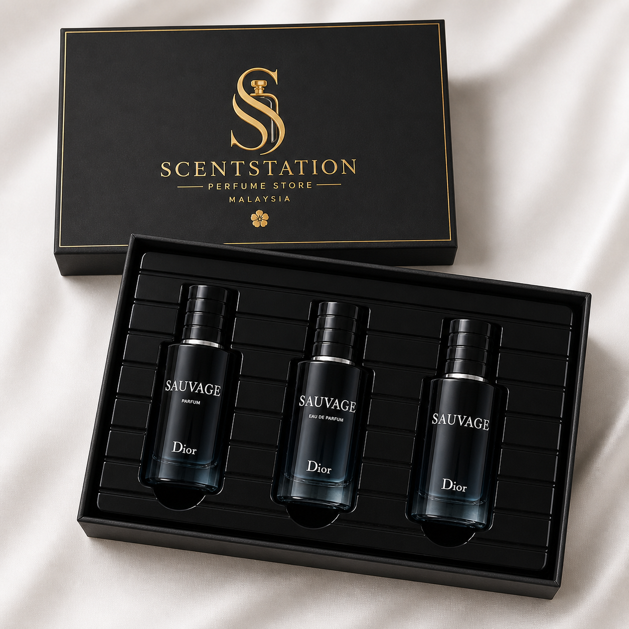 Dior Sauvage Perfume Gift Set – Parfum, EDP & EDT Trio
