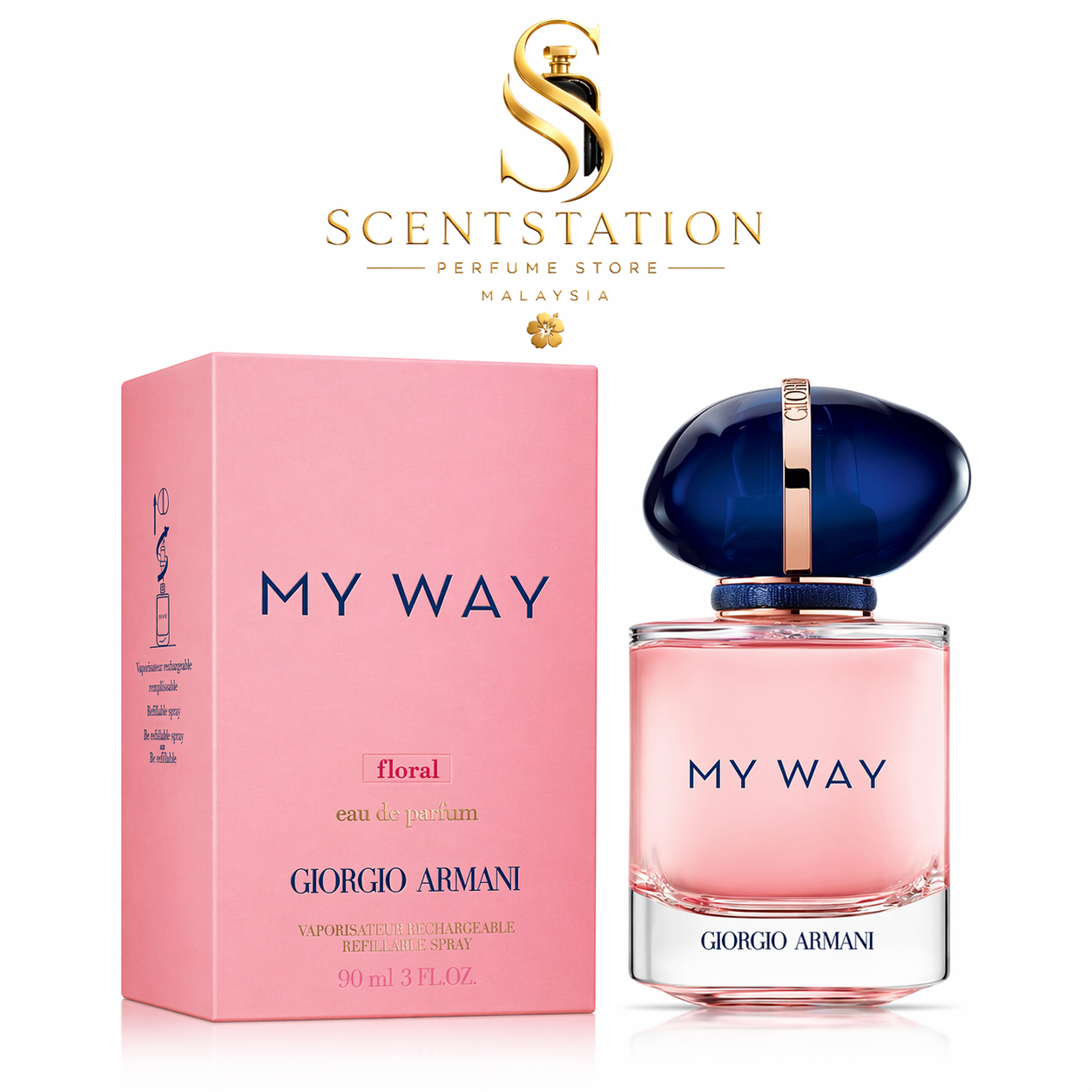 Giorgio Armani My Way Eau de Parfum for Women 90ML – Floral Elegant Perfume