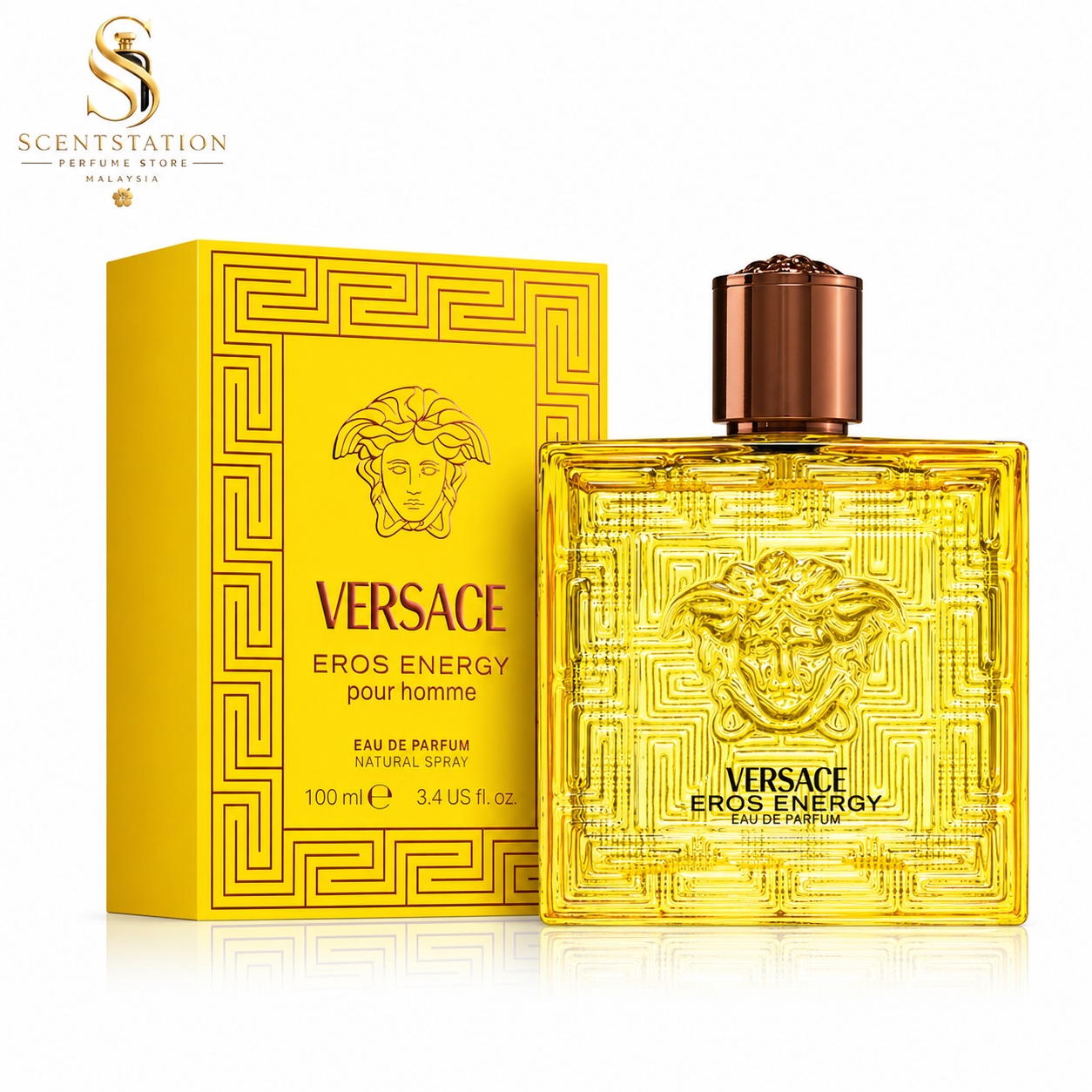 Versace Eros Energy Pour Homme EDP 100ML – Fresh Citrus Woody Men’s Perfume