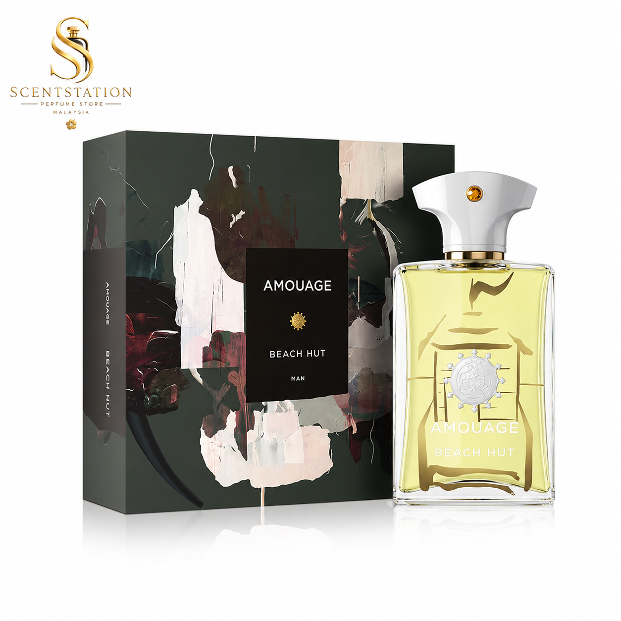 Amouage Beach Hut Man EDP 100ML – Fresh Green Woody Perfume