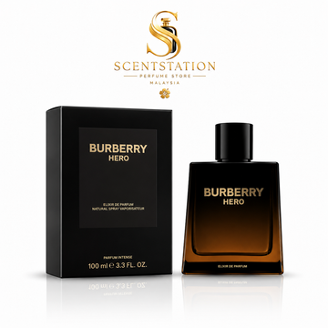 Burberry Hero Elixir de Parfum (EDP) for Men | Luxury Woody Amber Fragrance | Long Lasting Perfume